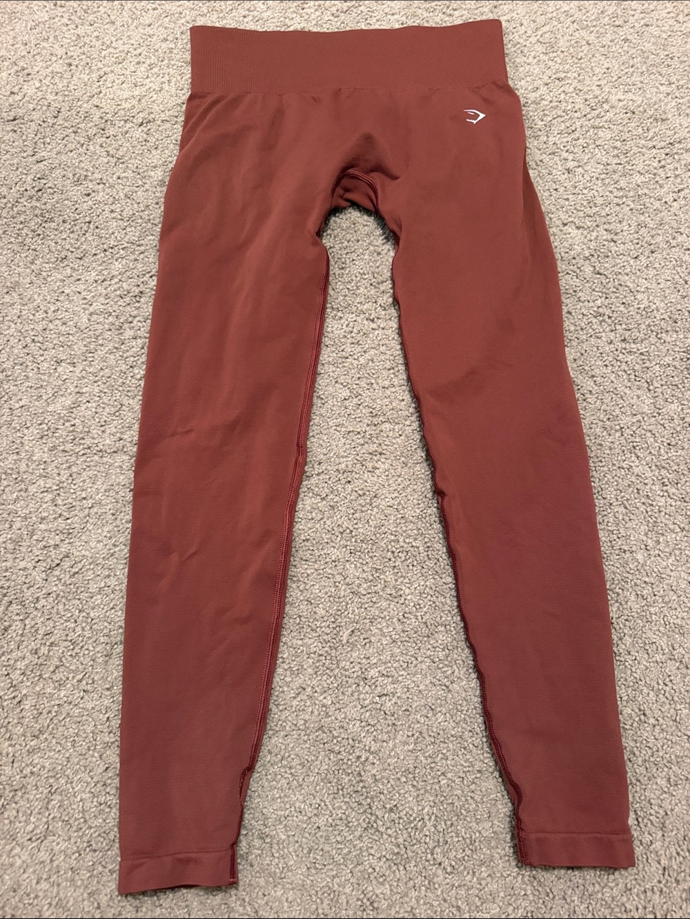Gymshark Rust Red High-Waist Seamless Leggings
